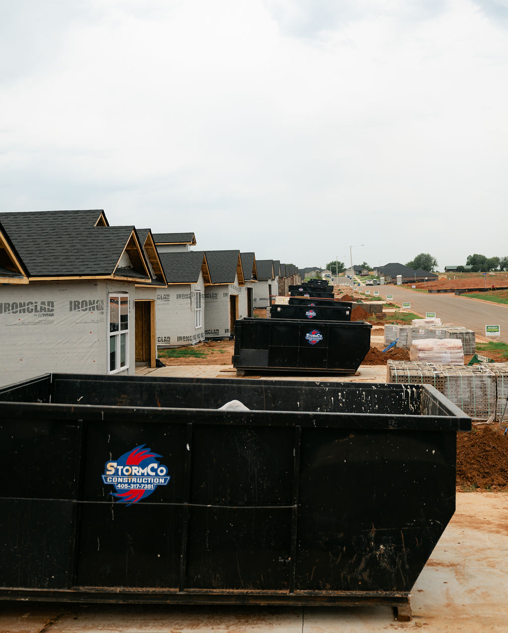 Dumpsters at Construction Site